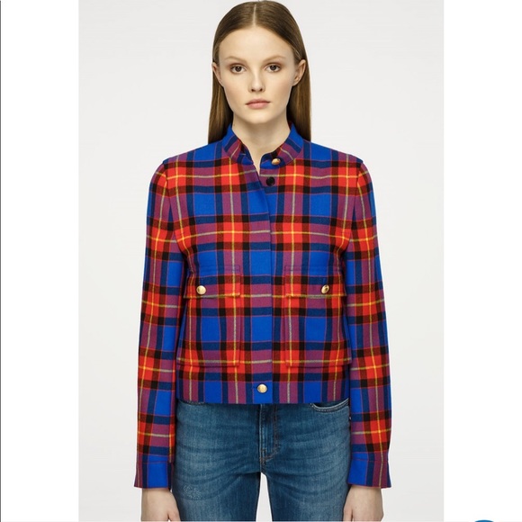 Escada Jackets & Blazers - Escada Sport Tartan Wool Jacket